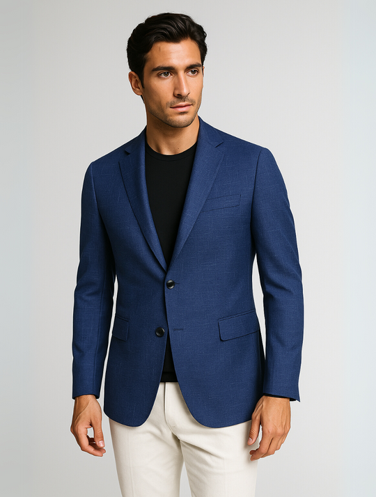 Sahari - Heren Colbert | Slim Fit, Licht, Zwart, Modern