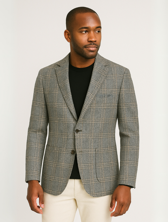 Sahari - Heren Colbert | Slim Fit, Licht, Zwart, Modern