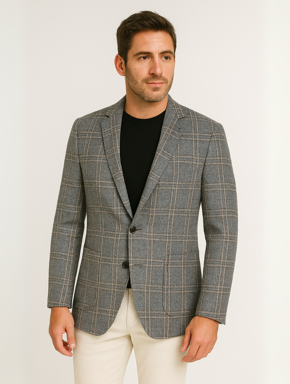 Sahari - Heren Colbert | Slim Fit, Licht, Zwart, Modern