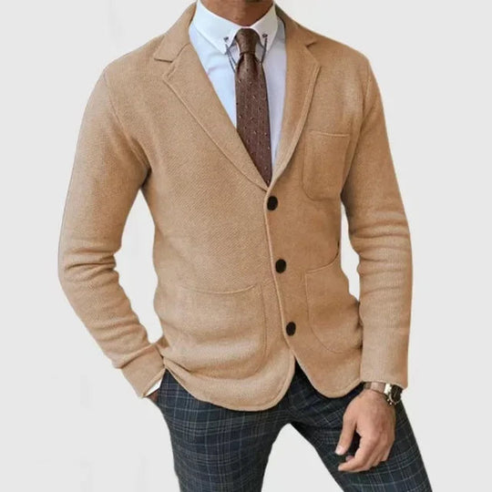 Sahari - Blazer in maglia da uomo | Lussuoso, traspirante, taglio elegante