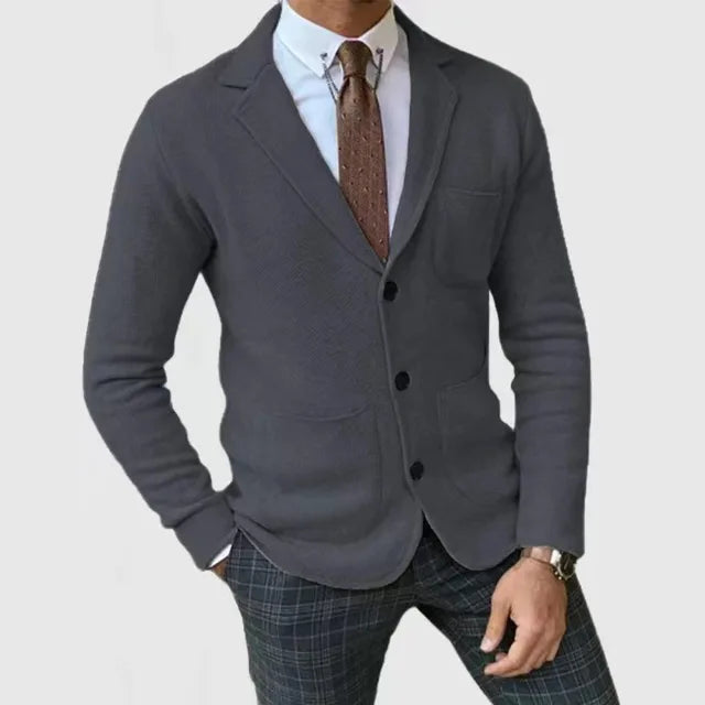 Sahari - Blazer in maglia da uomo | Lussuoso, traspirante, taglio elegante