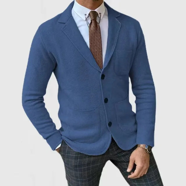 Sahari - Blazer in maglia da uomo | Lussuoso, traspirante, taglio elegante