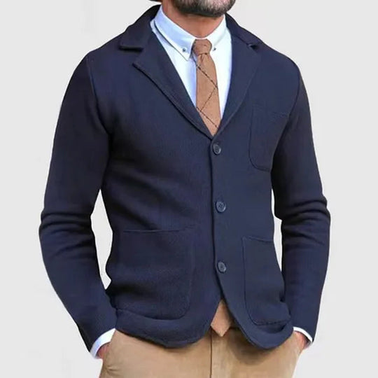 Sahari - Blazer in maglia da uomo | Lussuoso, traspirante, taglio elegante