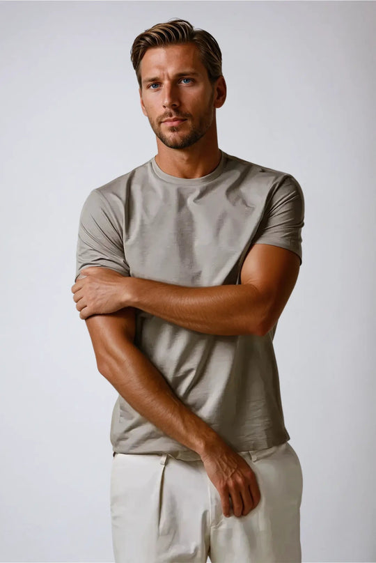 Sahari - Camiseta para hombre | Algodón Supima, Minimalista